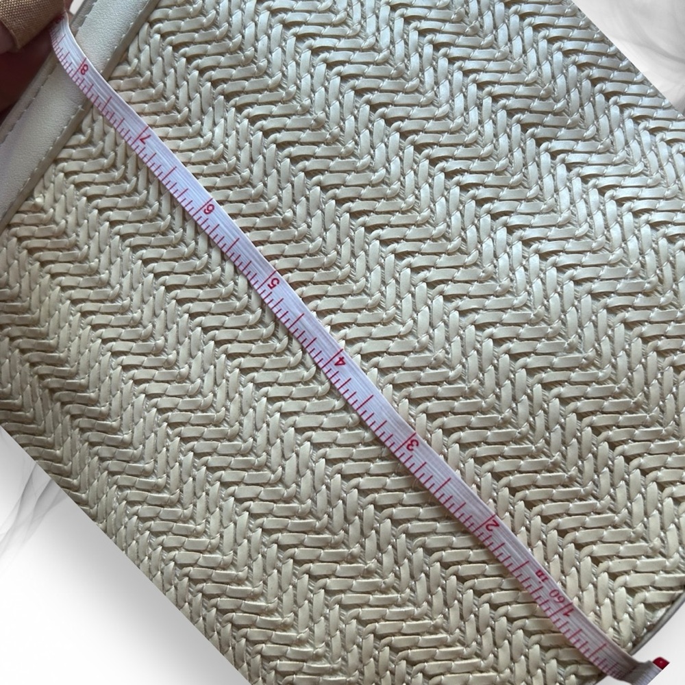 Sole Society Purse Cream Crossbody Chevron Woven Convertible Nordstrom NWT - Picture 14 of 14